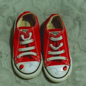 Converse unique rare red girls 8